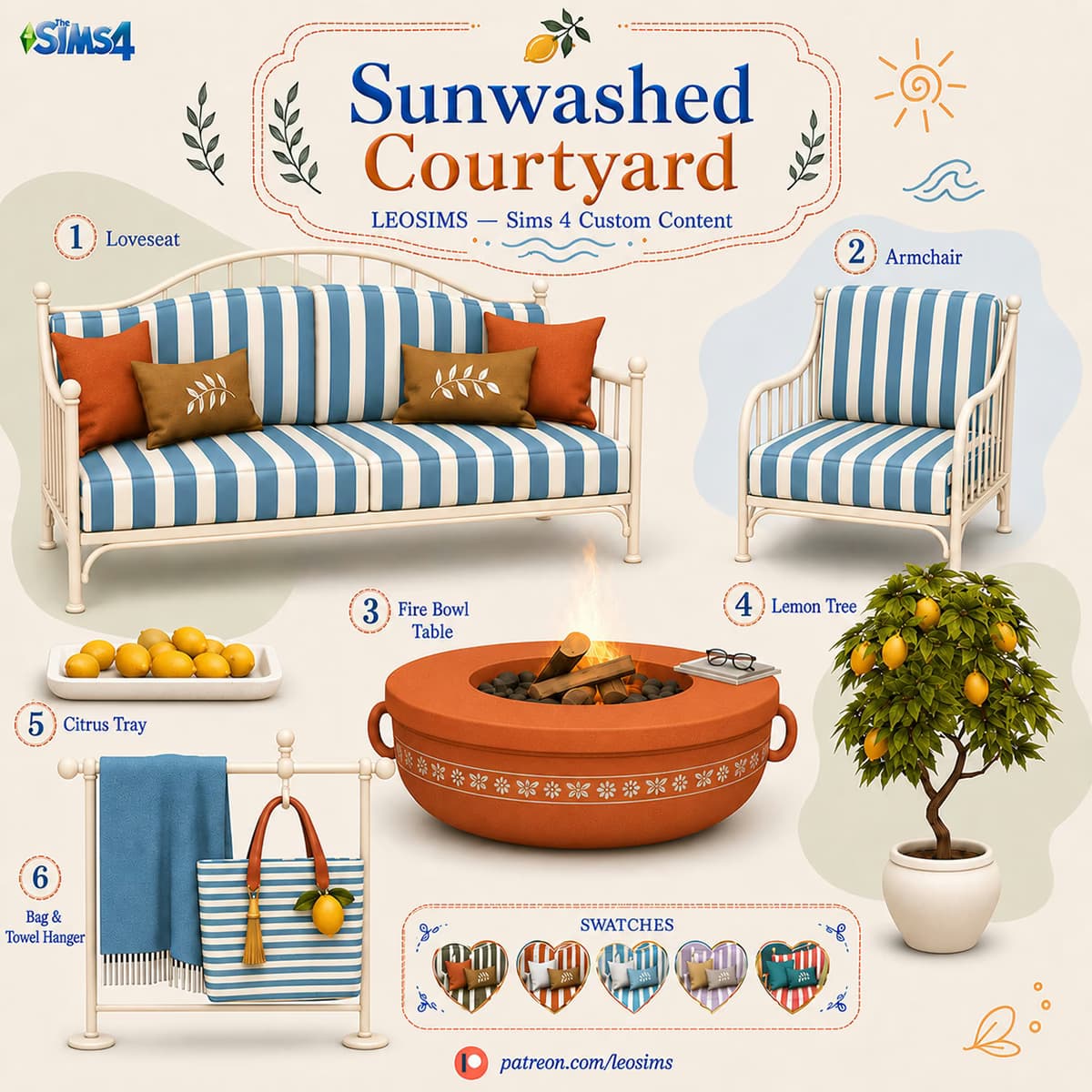 Скриншот мода Набор для заднего двора Sunwashed Courtyard